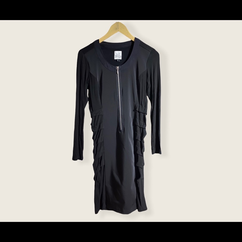 NICOLE MILLER Size S black long sleeve dress